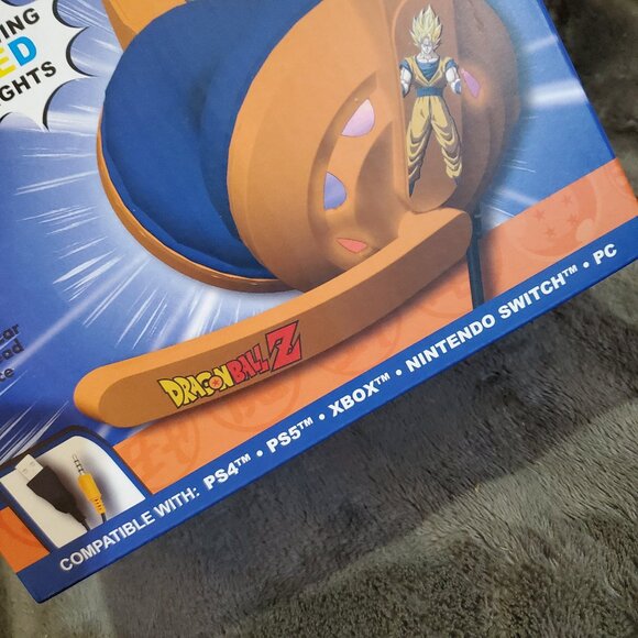 Dragon Ball Z Goku Wired Gaming Headset Headphones LED Light Soft Cushion - Picture 2 of 9